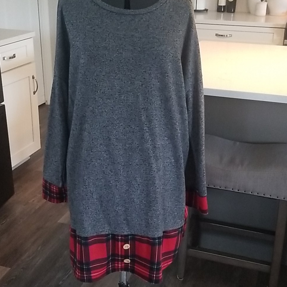 Plaid Tunic